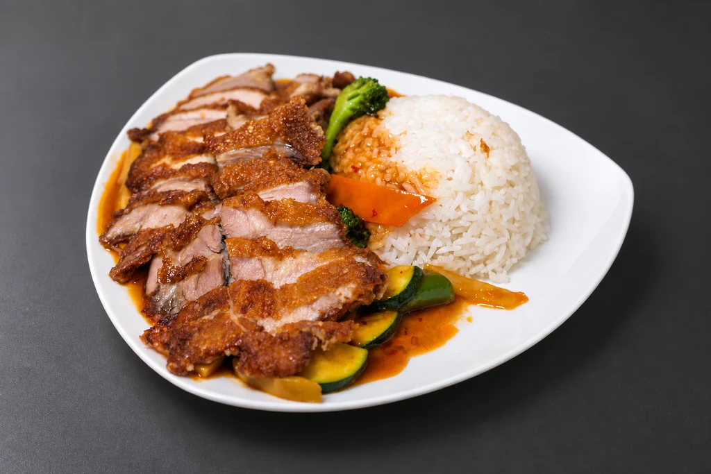 Peking-Ente mit Reis